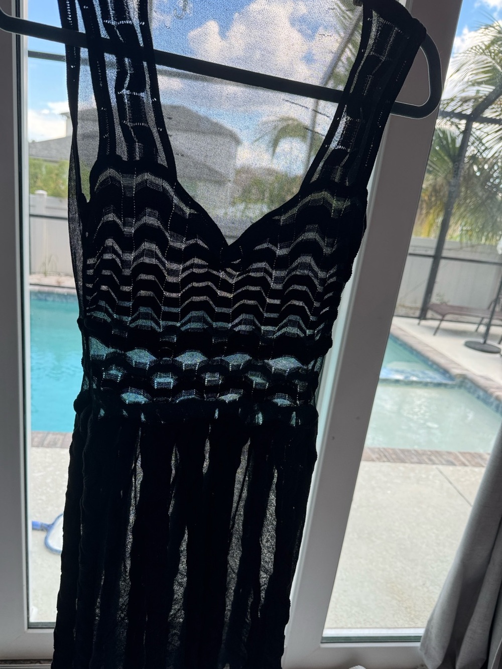 Missoni Black Sheer Knit Dress